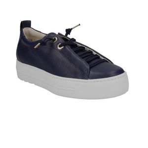 Paul Green leather Platform Sneakers US sizes. DARK BLUE LEATHER